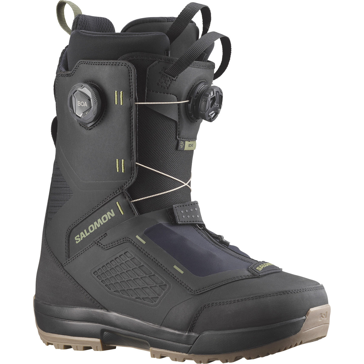 Salomon Echo Dual Boa Wide Snowboard Boots 2026 Black