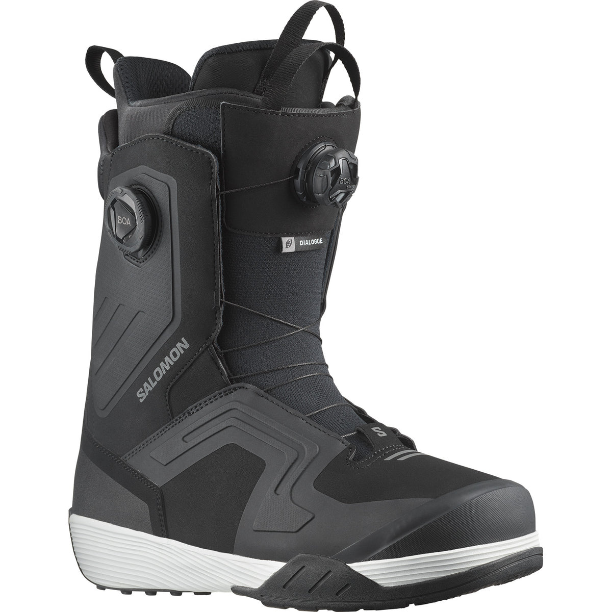 Salomon Dialogue Dual Boa Snowboard Boots 2026 Black/Black
