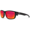 Matte Black/Polarized Red Mirror
