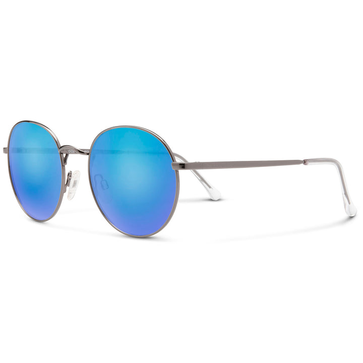 Suncloud Bridge City Sunglasses Gunmetal/Polarized Blue Mirror