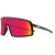 Suncloud Upshot Sunglasses Black/Polarized Red Mirror