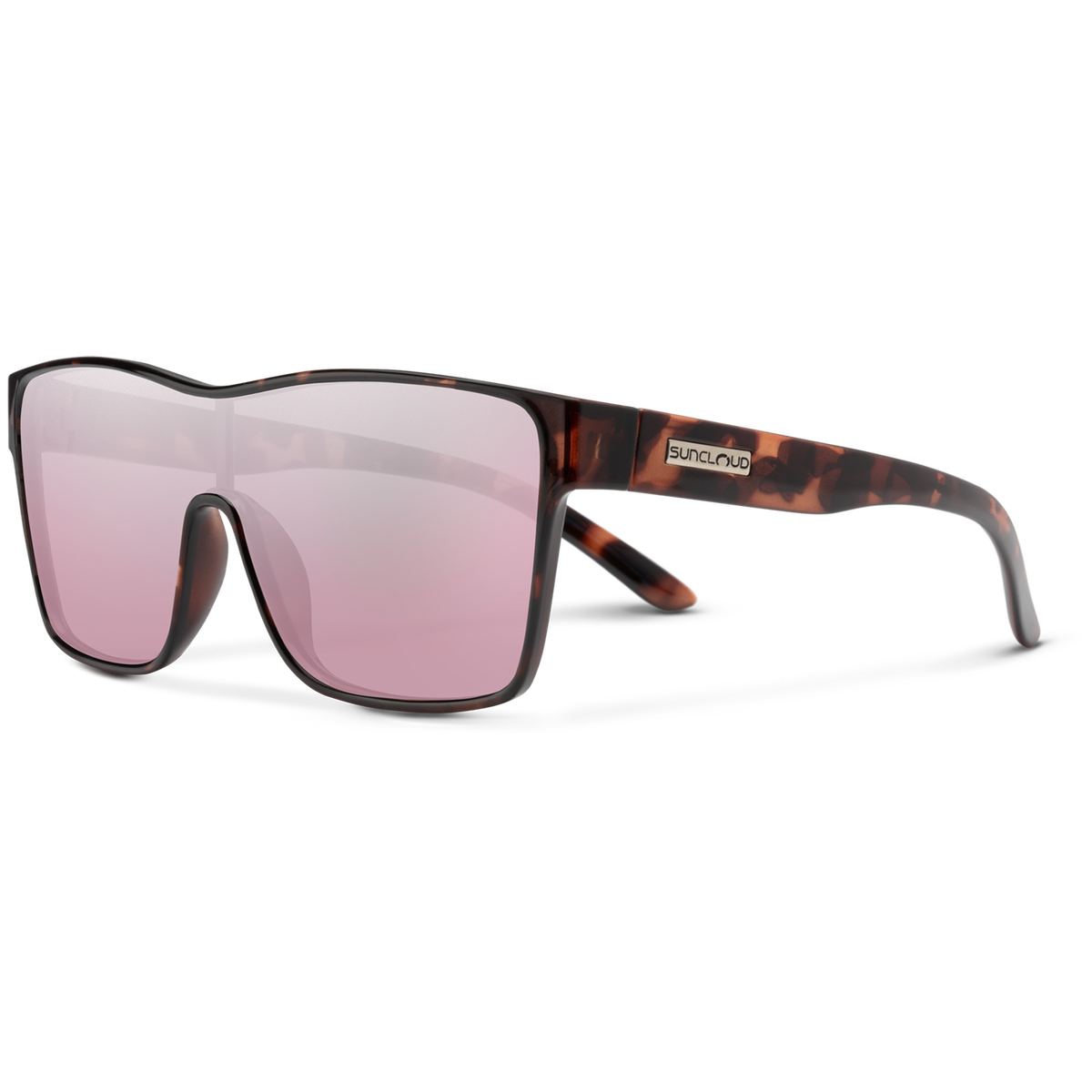 Suncloud Biff Sunglasses Tortoise/Polarized Pink Gold Mirror