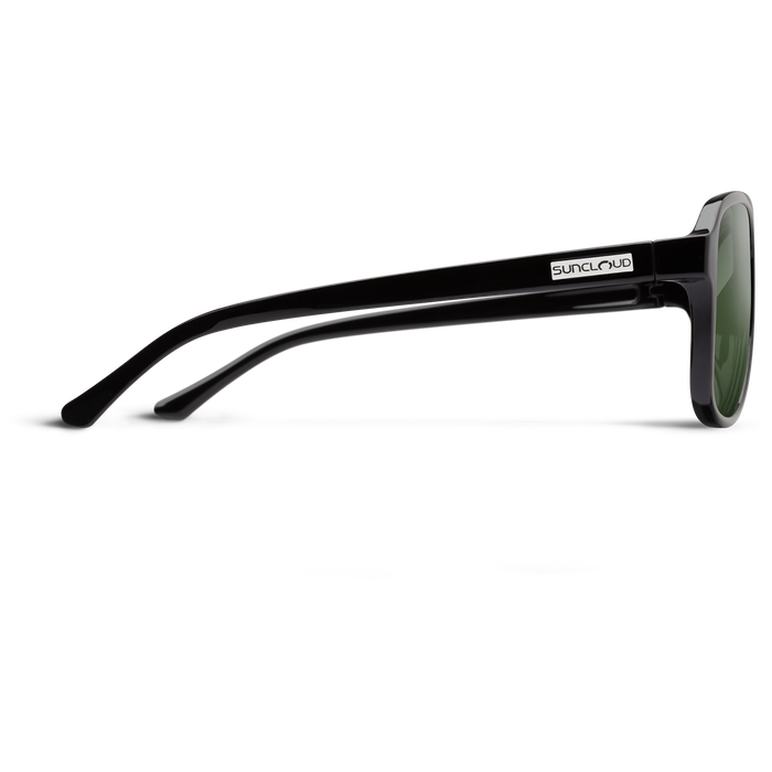 Suncloud Sandy Sunglasses Black/Polarized Gray Green