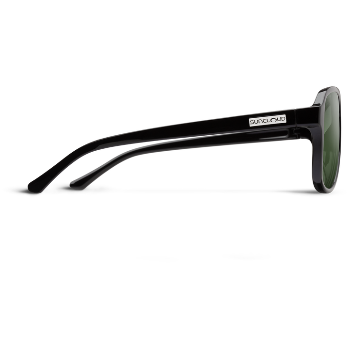 Suncloud Sandy Sunglasses Black/Polarized Gray Green