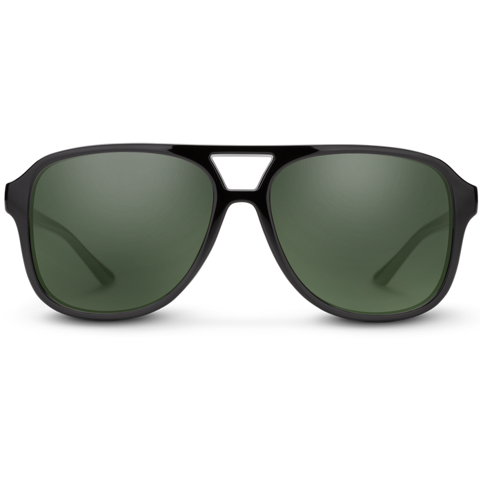 Suncloud Sandy Sunglasses Black/Polarized Gray Green