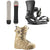 Salomon Overcast Snowboard + EDB X Snowboard Bindings + X Approach Lace SJ Boa Snowboard Boots 2026