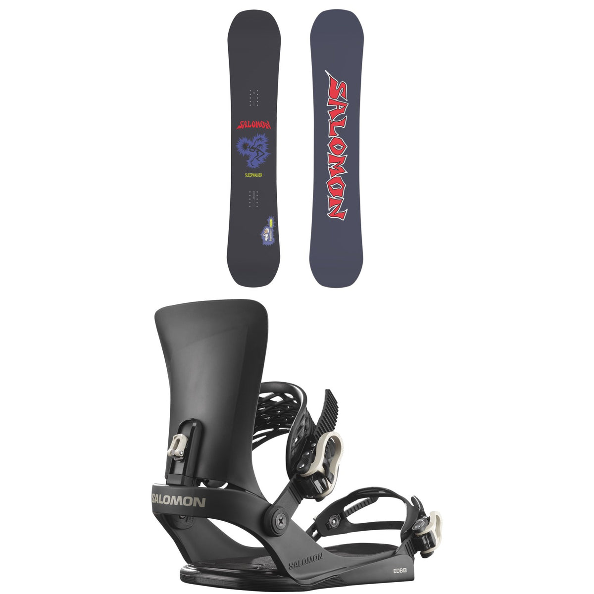 Salomon Sleepwalker Snowboard + EDB X Snowboard Bindings 2026
