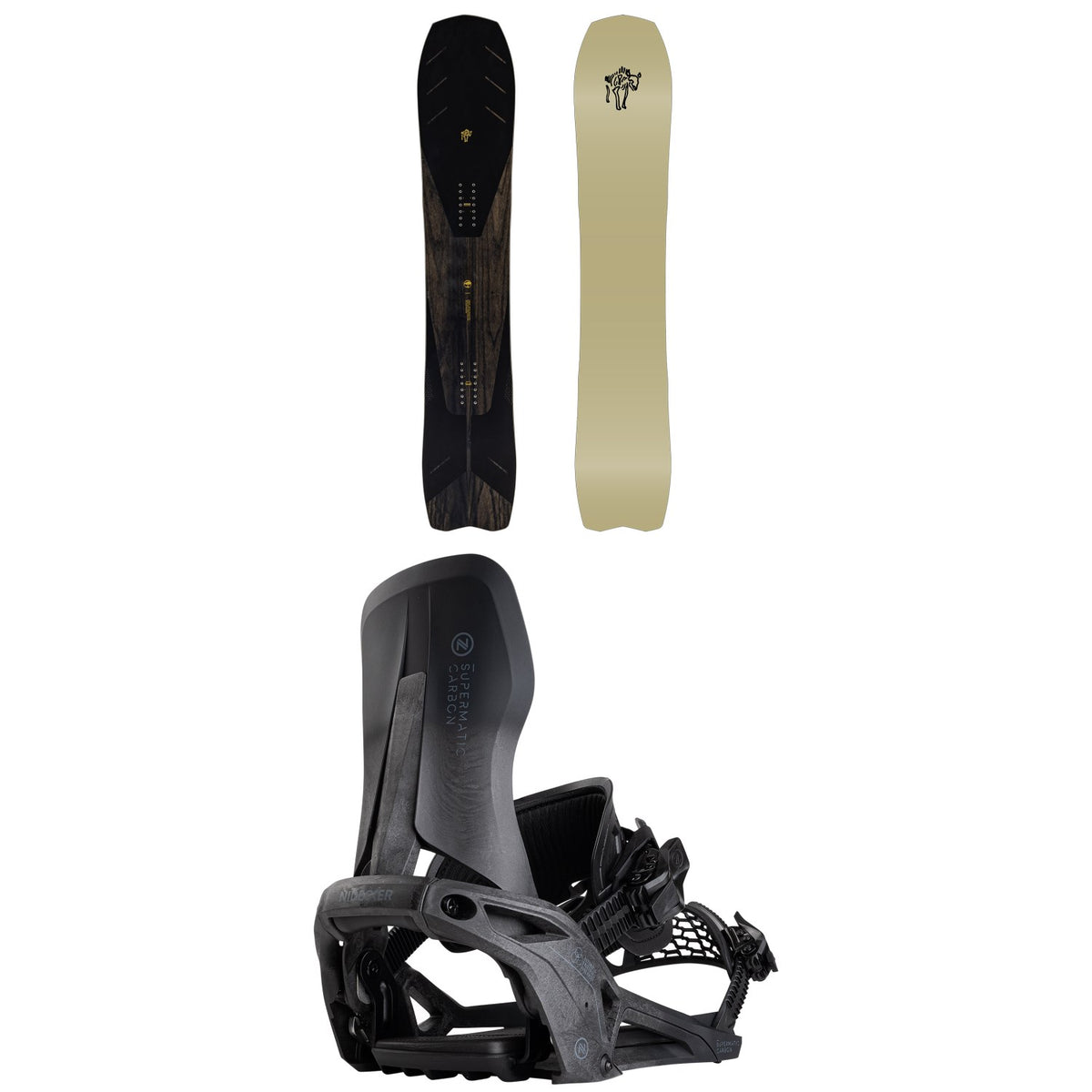 Arbor Bryan Iguchi Pro Snowboard + Nidecker Supermatic Carbon Snowboard Bindings 2026