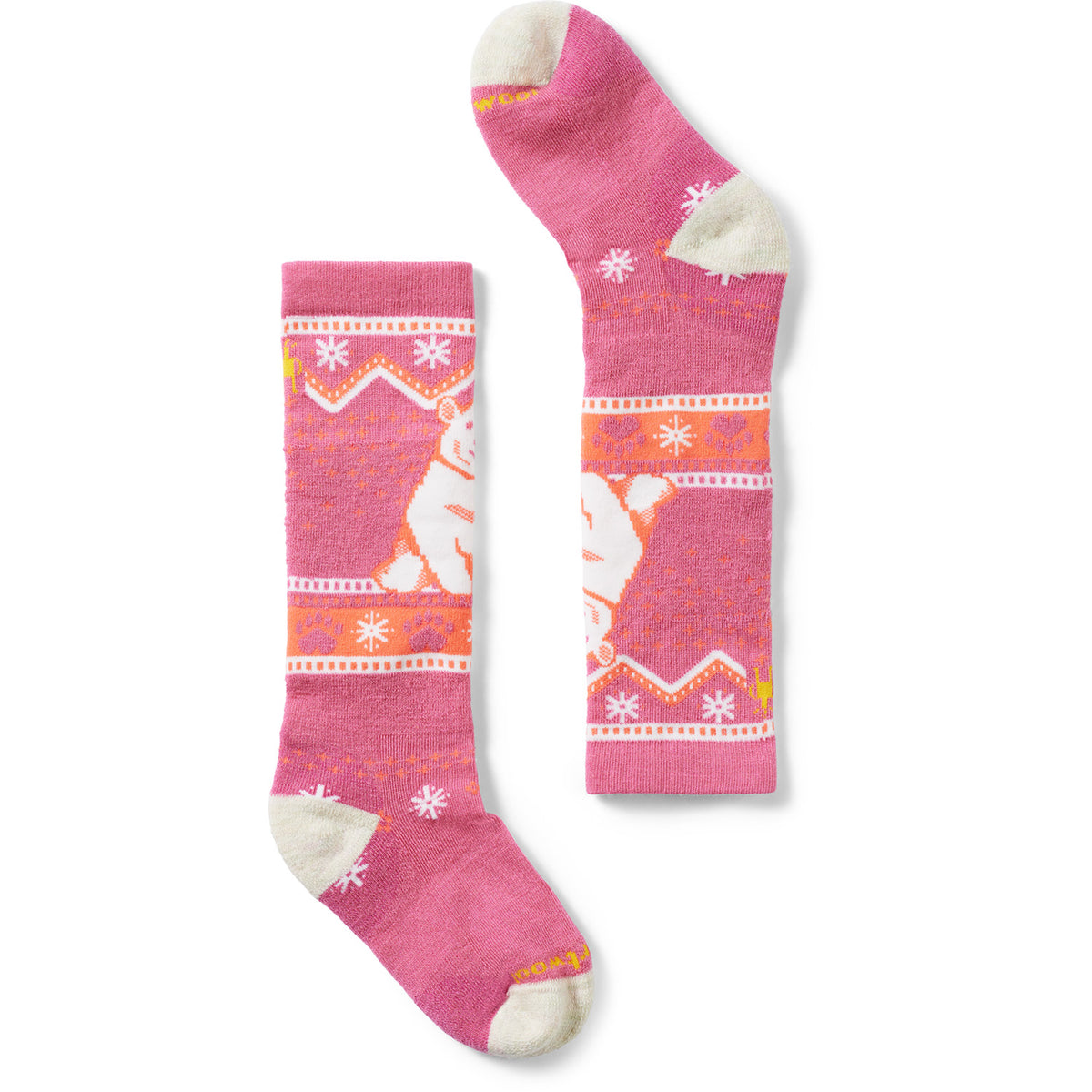 Smartwool Wintersport Full Cushion Polar Bear OTC Socks - Kids' Garden Pink