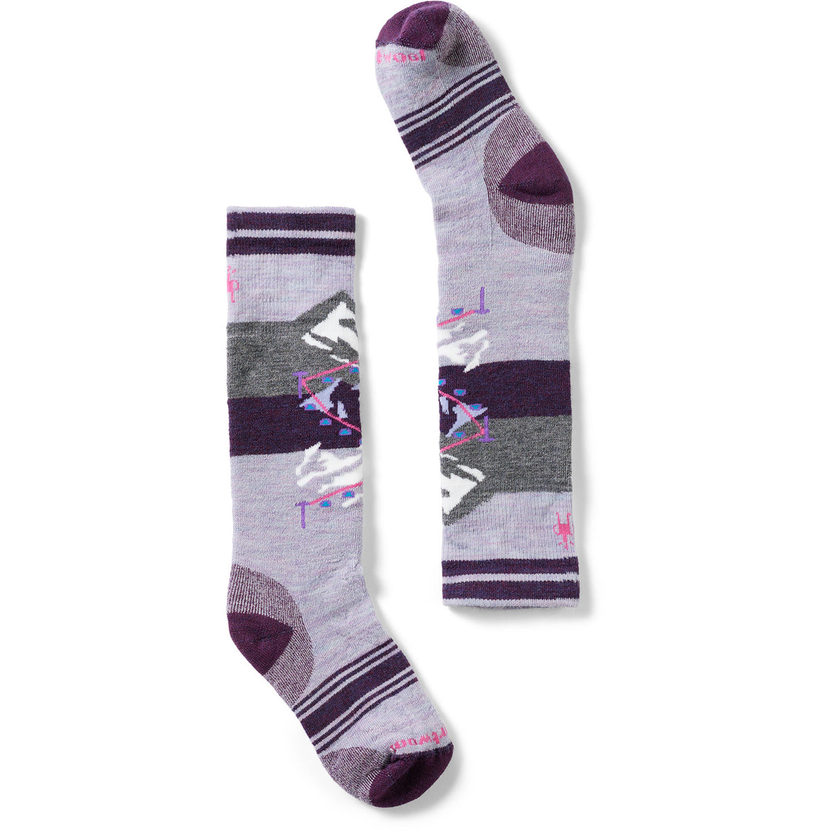 Smartwool Wintersport Full Cushion Gondola OTC Socks - Kids' Purple Eclipse