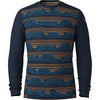 Deep Navy Geo Peaks