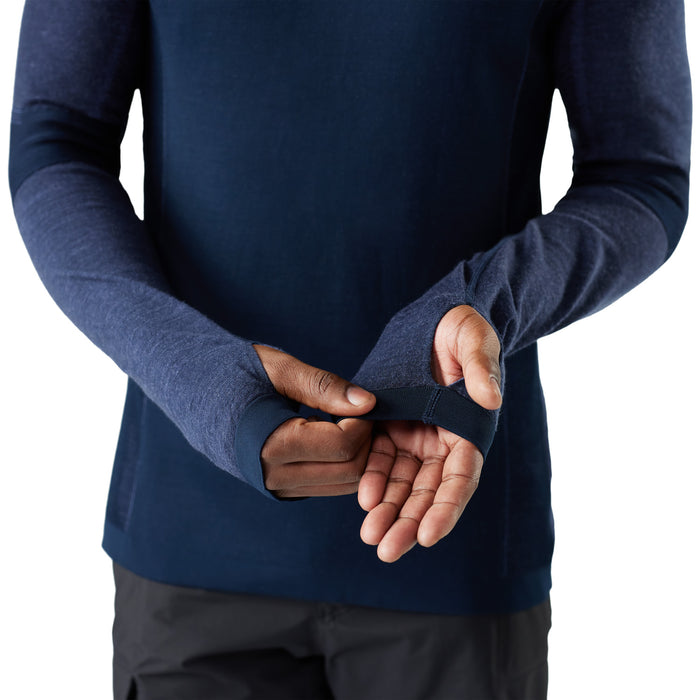 Smartwool Intraknit Thermal Merino Base Layer Hoodie - Men's Deep Navy/Nightfall Blue