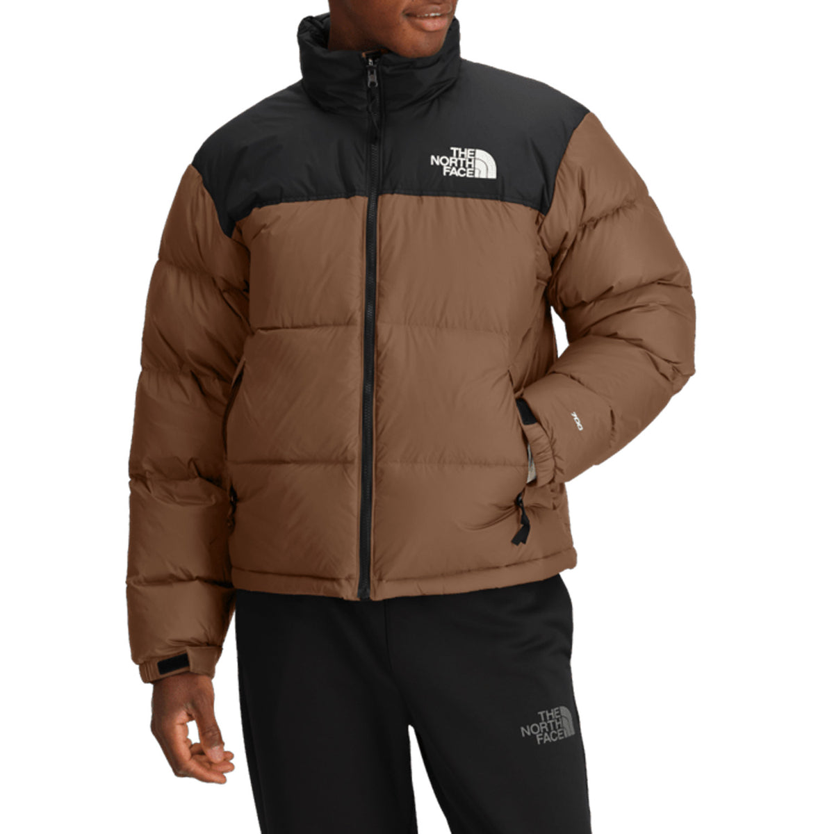 The North Face 1996 Retro Nuptse Jacket - Men's Burnt Umber/TNF Black