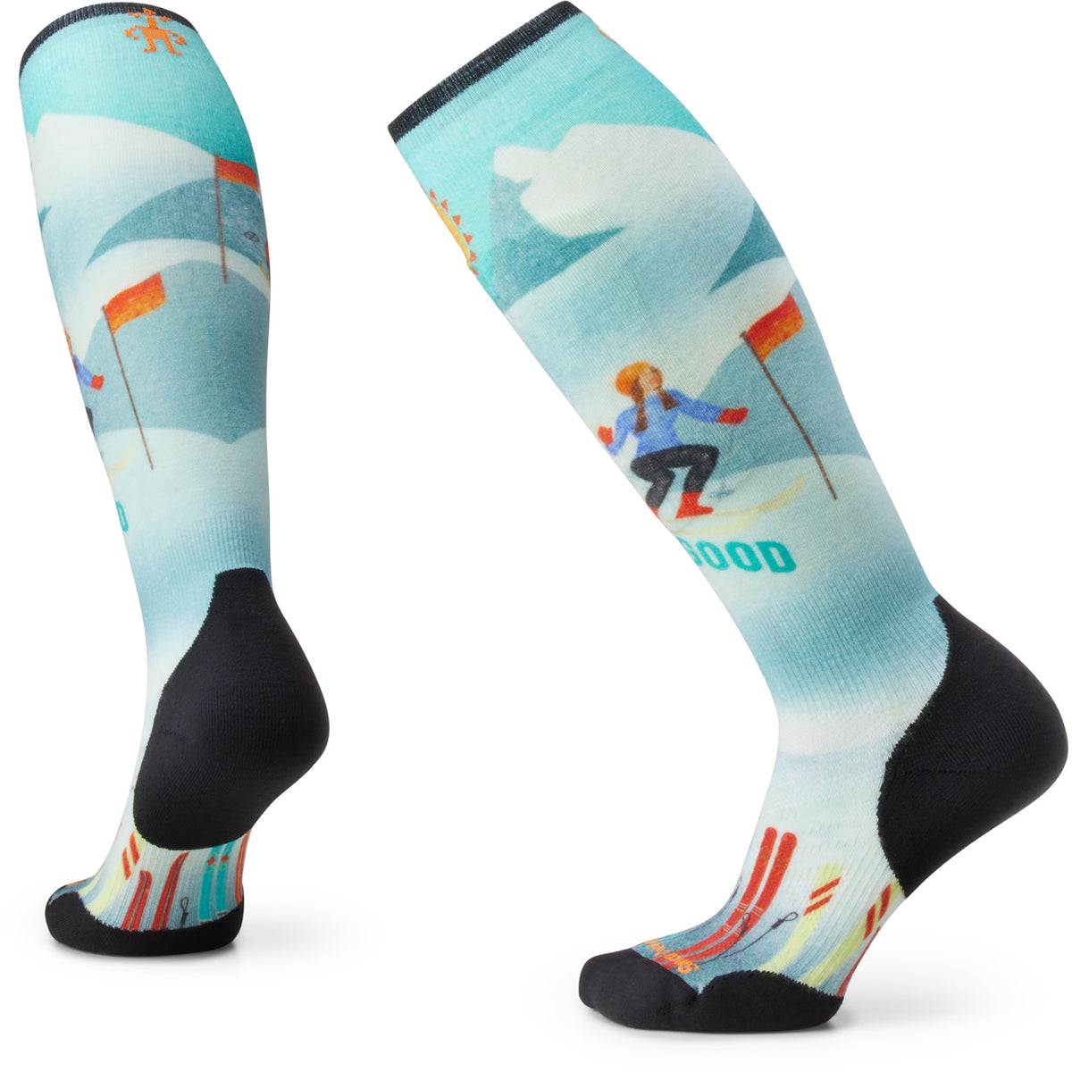Smartwool Targeted Cushion Snow Bunny Print OTC Socks - Women's Capri