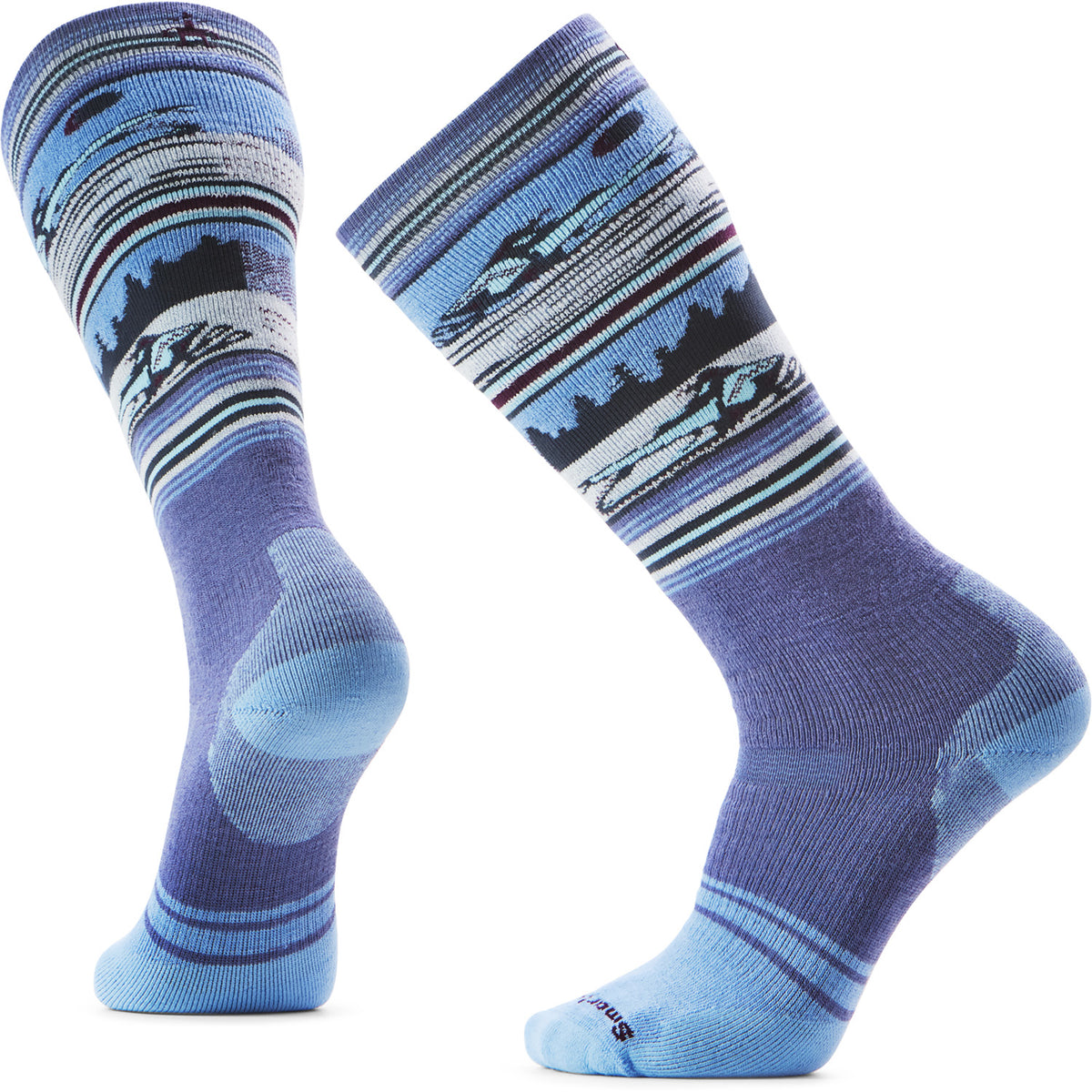 Smartwool Snowboard Full Cushion Snowmobile OTC Socks Nightfall Blue