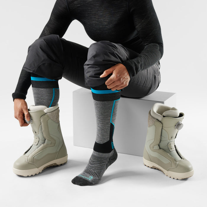 Smartwool Intraknit Snowboard Targeted Cushion OTC Socks - Women's Medium Gray