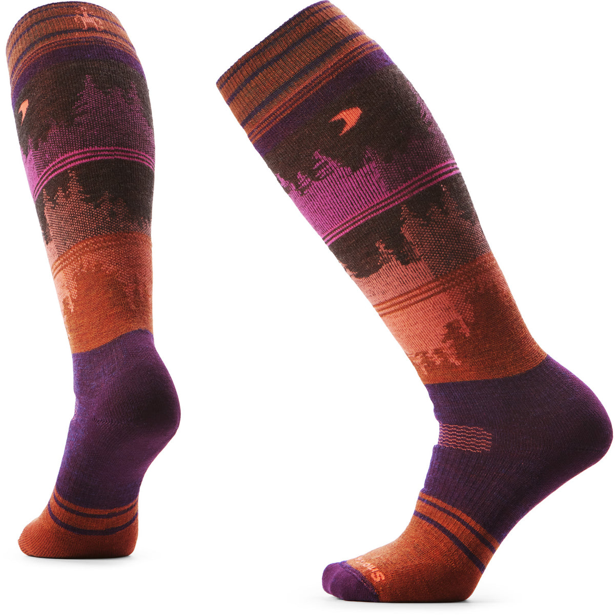 Smartwool Snowboard Full Cushion Twilight Vista OTC Socks - Women's Purple Iris