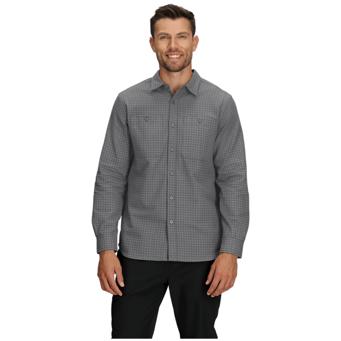 The North Face Arroyo Lightweight Flannel Shirt - Men's Smoked Pearl Grid Plaid