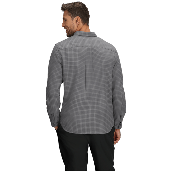The North Face Arroyo Lightweight Flannel Shirt - Men's Smoked Pearl Grid Plaid