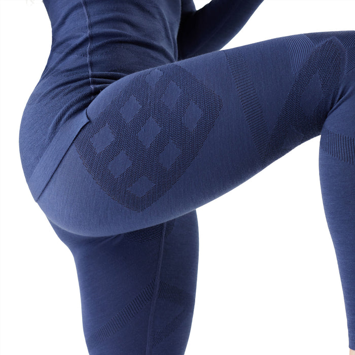 Smartwool Intraknit Thermal Merino Base Layer Bottoms - Women's Nightfall Blue/Deep Navy