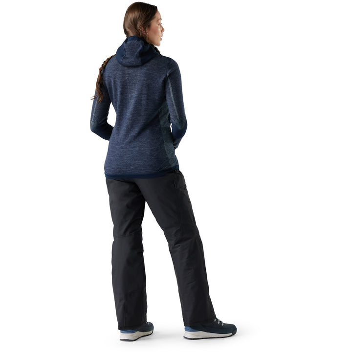 Smartwool Intraknit Thermal Merino Base Layer Hoodie - Women's Deep Navy/Arctic Green