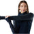 Smartwool Intraknit Thermal Merino Base Layer Hoodie - Women's Deep Navy/Arctic Green