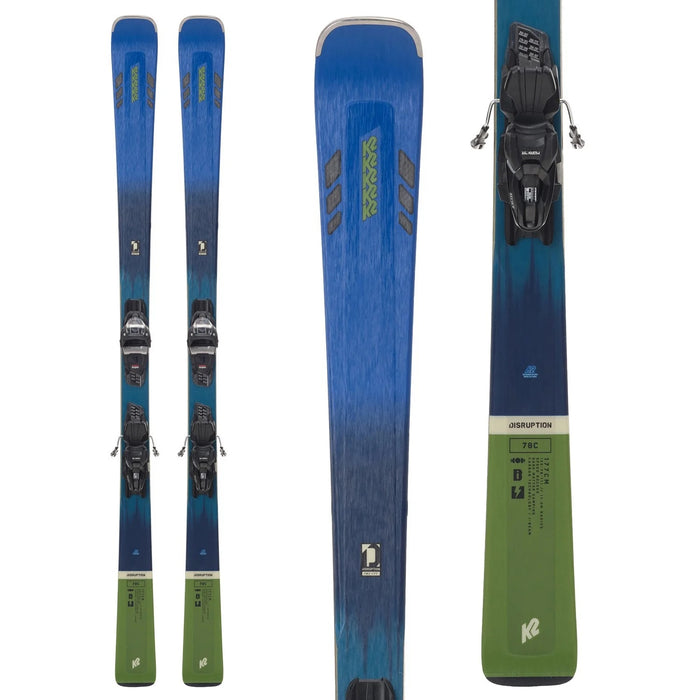 K2 Disruption 78 C Skis + M3 11 Quikclik Bindings 2024