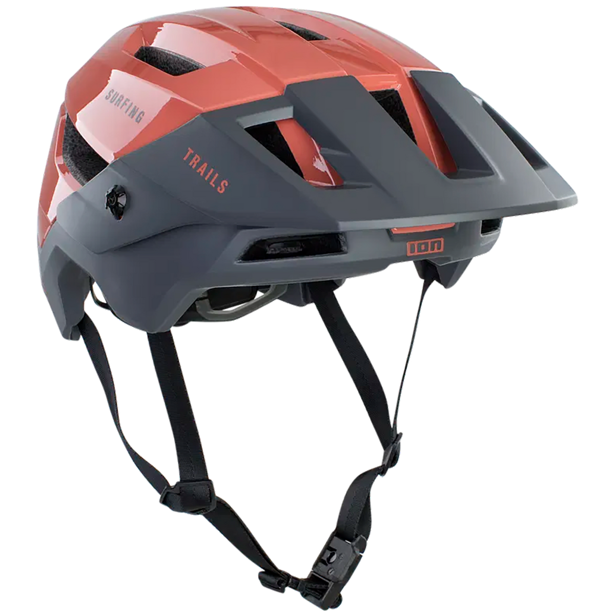 ION Traze AMP MIPS Bike Helmet Crimson Earth