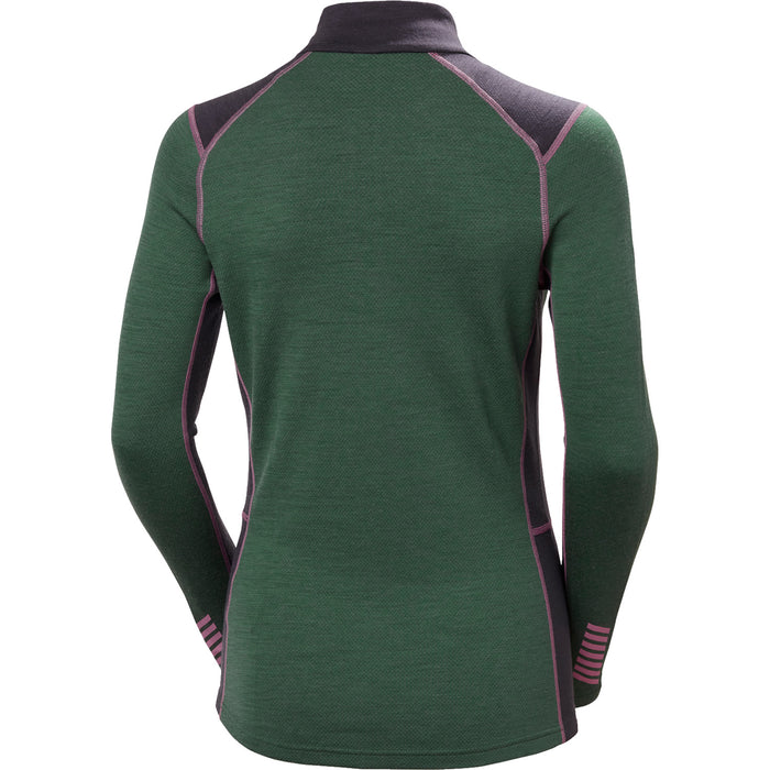 Helly Hansen Lifa Merino Midweight 1/2 Zip Baselayer Top - Women's Jungle Green