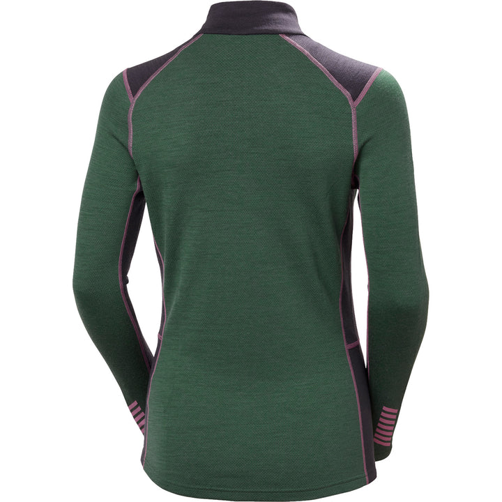 Helly Hansen Lifa Merino Midweight 1/2 Zip Baselayer Top - Women's Jungle Green