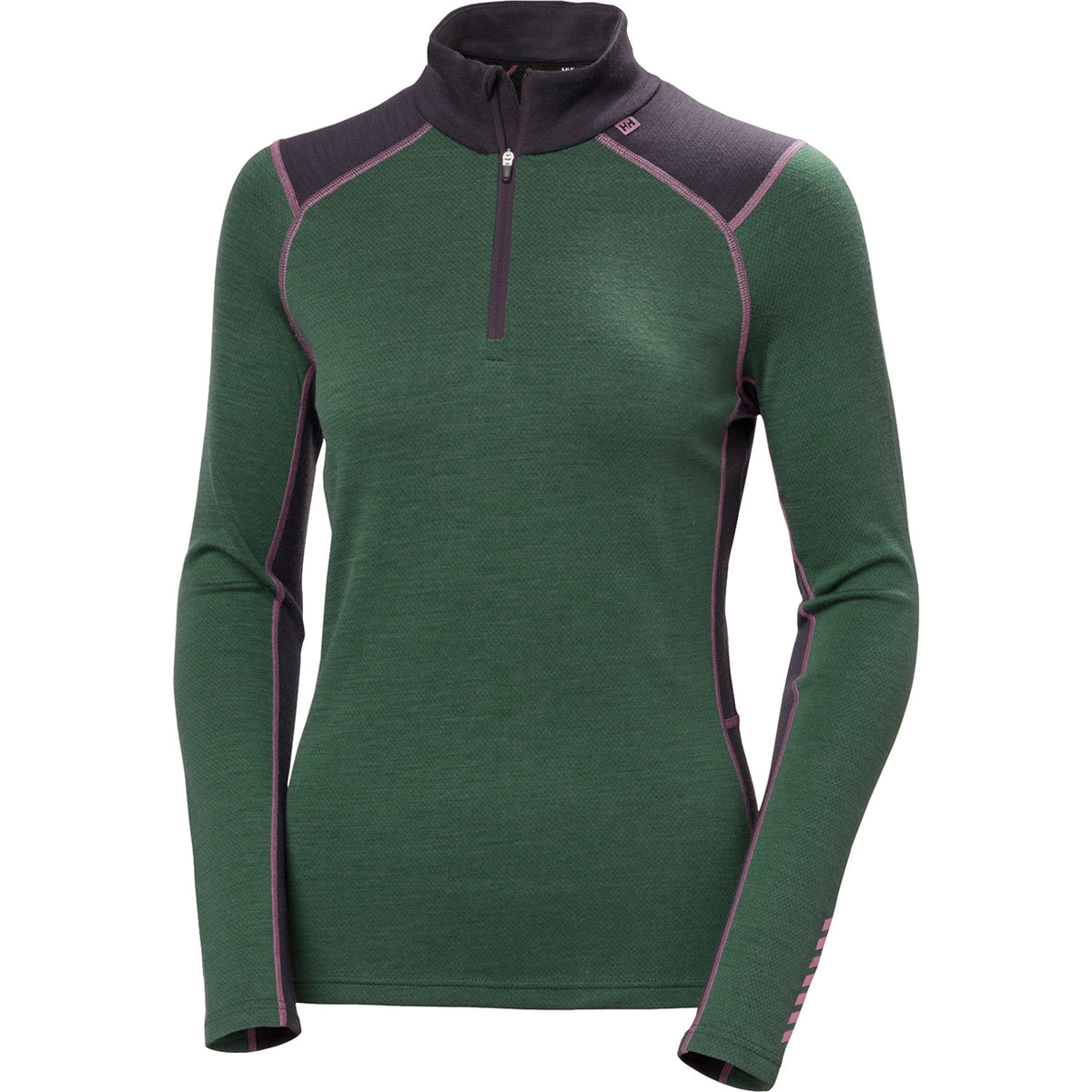 Helly Hansen Lifa Merino Midweight 1/2 Zip Baselayer Top - Women's Jungle Green
