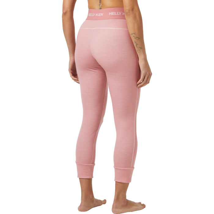 Helly Hansen Lifa Merino Midweight 3/4 Baselayer Pants - Women's Pink Salt