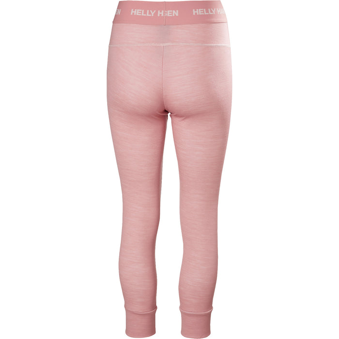 Helly Hansen Lifa Merino Midweight 3/4 Baselayer Pants - Women's Pink Salt
