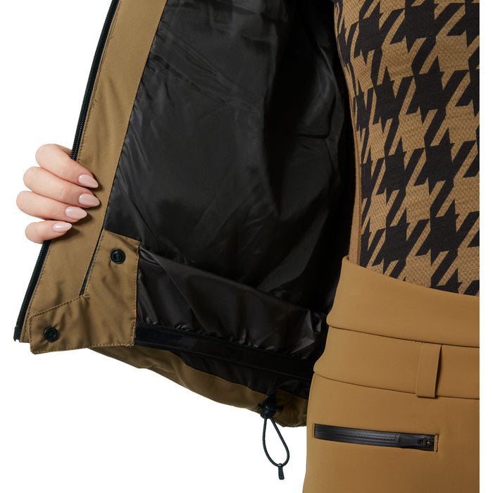Helly Hansen Nora Short Puffy Jacket - Women's Sepia Plad Print