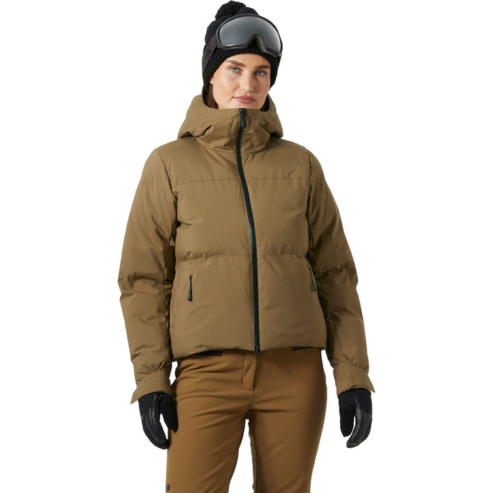 Helly Hansen Nora Short Puffy Jacket - Women's Sepia Plad Print