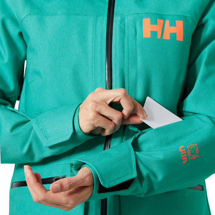 Helly Hansen Powderqueen 3.0 Jacket - Women's Signal Green Denim