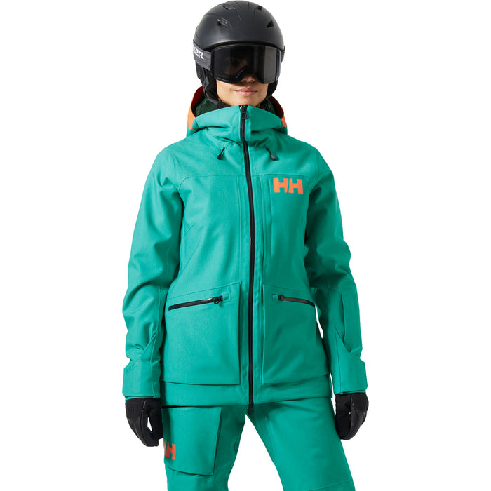 Helly Hansen Powderqueen 3.0 Jacket - Women's Signal Green Denim