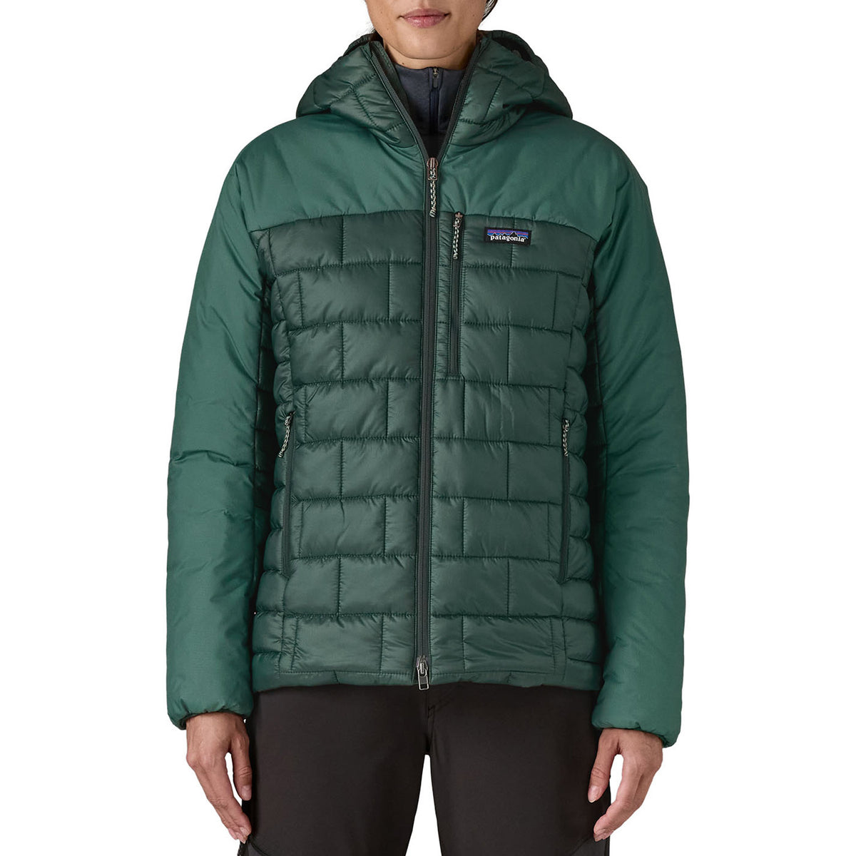Patagonia Hi-Loft Nano Puff Hoodie - Women's Cascade Green