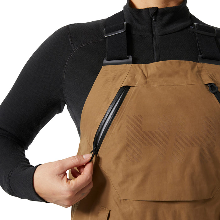Helly Hansen Ridge Infinity Shell Bib Pants - Women's Sepia