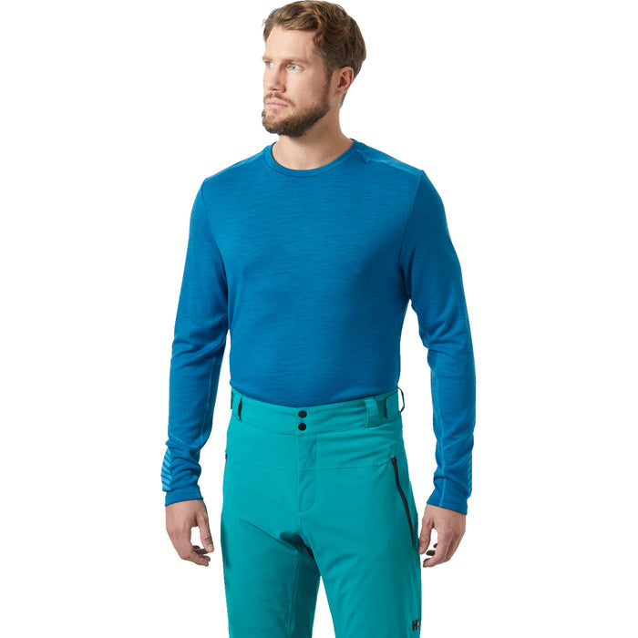 Helly Hansen Lifa Merino Midweight Crew Baselayer Top - Men's Neptune Blue