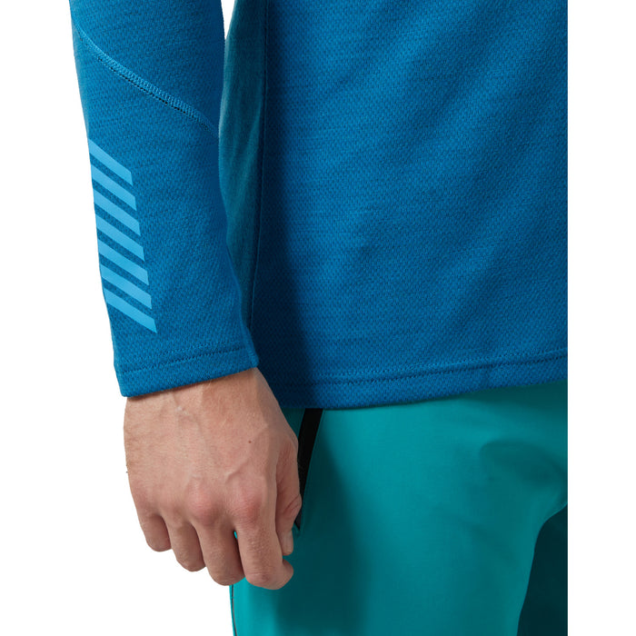 Helly Hansen Lifa Merino Midweight Crew Baselayer Top - Men's Neptune Blue