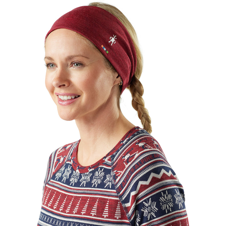 Smartwool Thermal Merino Reversible Headband Deep Navy/Currant Heather