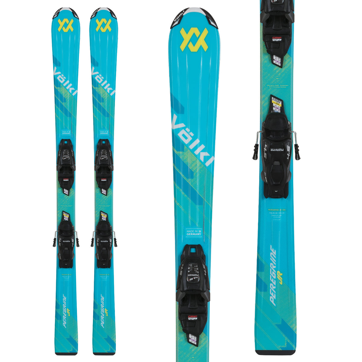 Völkl Peregrine Jr Skis + vMotion 7.0 Jr Bindings - Kids' 2026