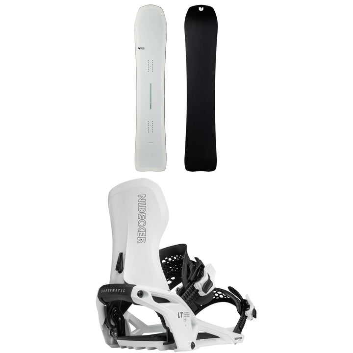 United Shapes Transmission Snowboard + Nidecker LT Supermatic Snowboard Bindings 2026