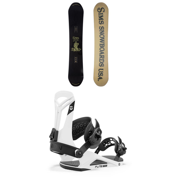 Sims Joker Snowboard + Union Flite Pro Snowboard Bindings 2025