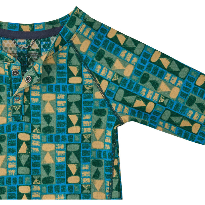 Patagonia Capilene Midweight Top - Toddlers' Tree Line: Uplift Blue