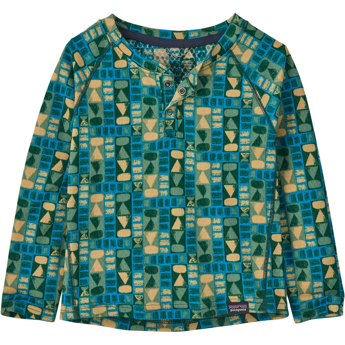 Patagonia Capilene Midweight Top - Toddlers' Tree Line: Uplift Blue