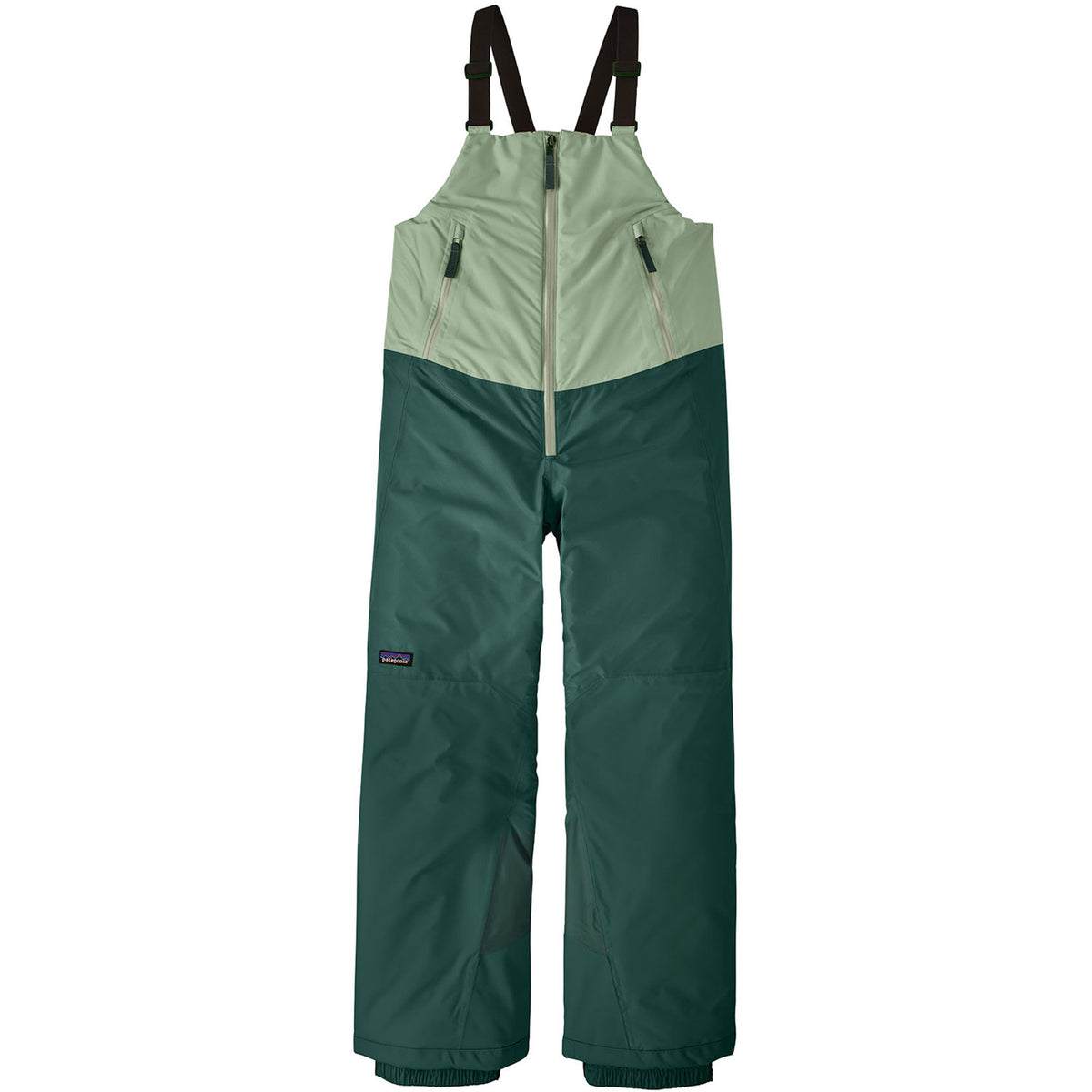Patagonia Powder Town Bibs - Kids' Ellwood Green