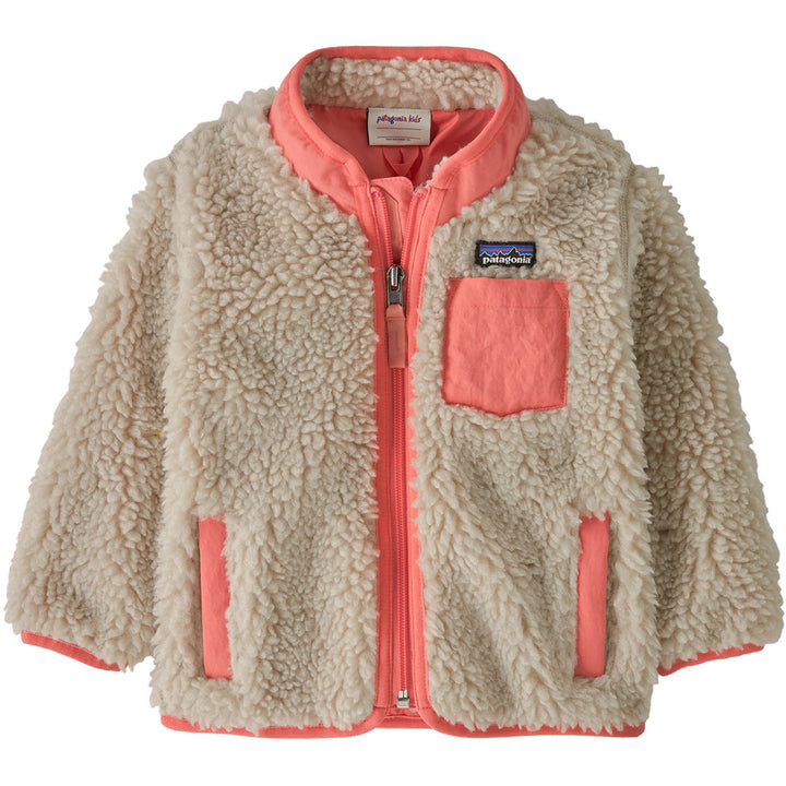 Patagonia Retro-X Jacket - Toddlers' Natural W/Sparkle Pink