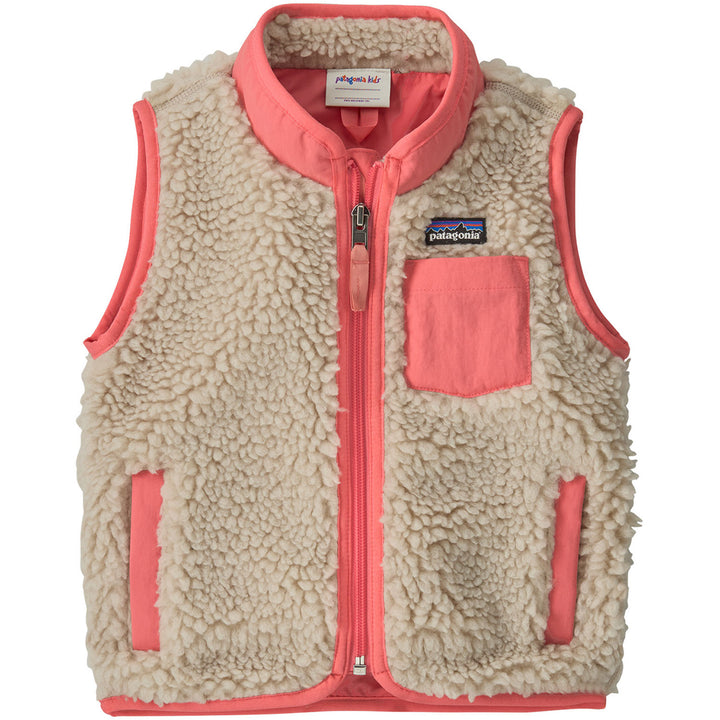 Patagonia Retro-X Vest - Infants' Natural W/Sparkle Pink